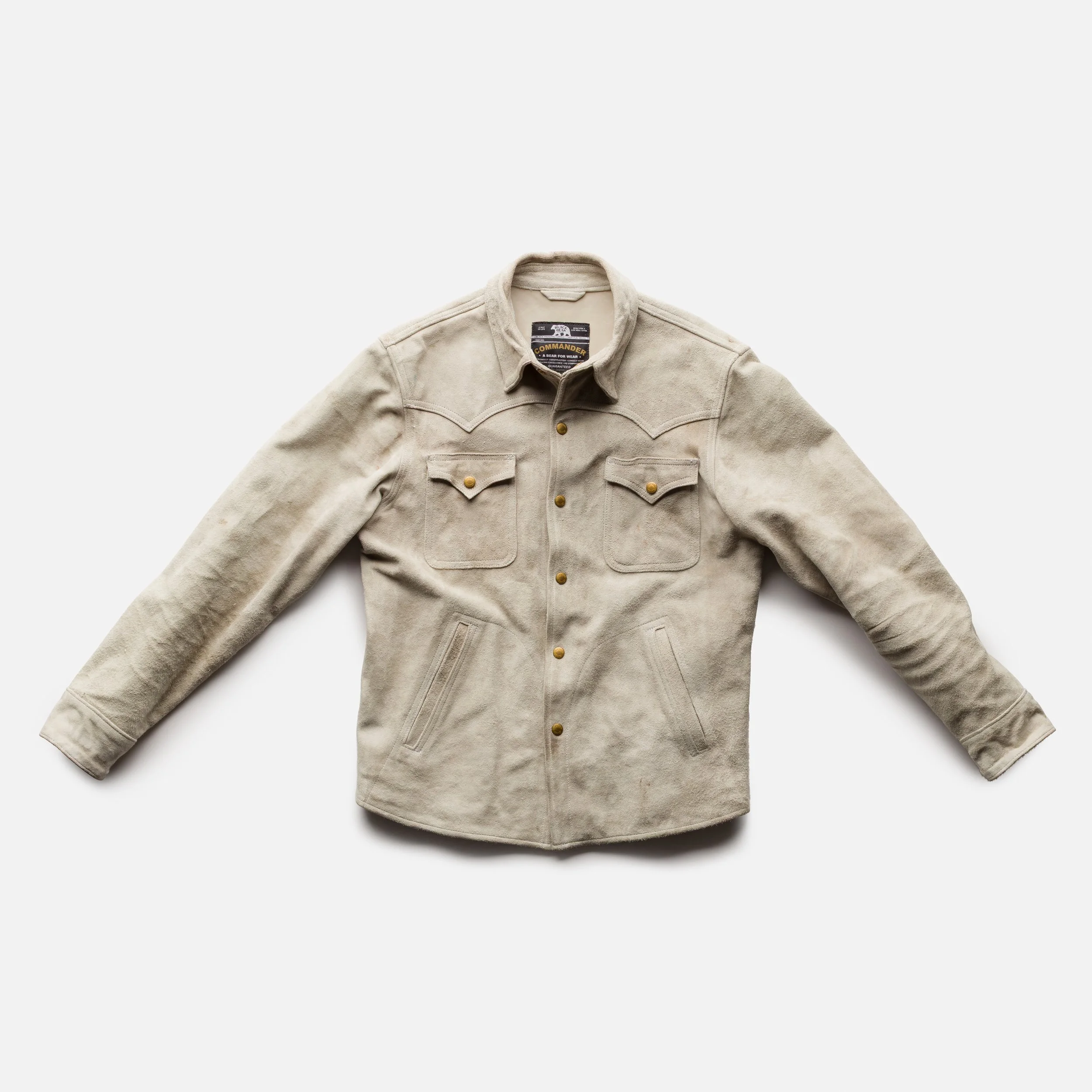 Ivory Rough-Out Zach Bryan Western Jacket | Black Bear Brand